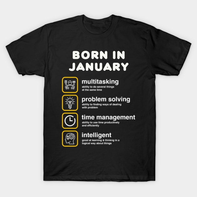 Born in January T-Shirt by BambooBox